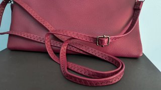 Bolso cartera/bandolera morado