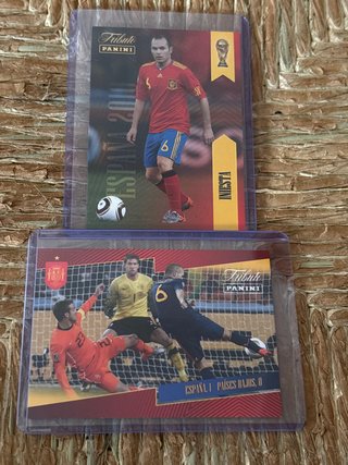 Cartas Fútbol Panini Iniesta España 2010