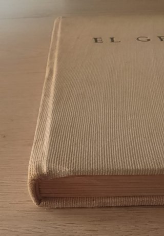 LIBRO ANTIGUO EL GRECO