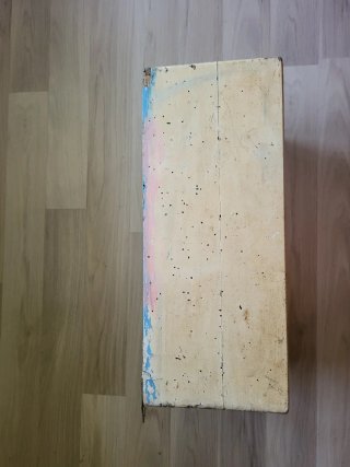 Botiquín antiguo madera beige para restaurar