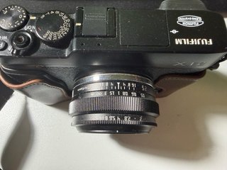 Cámara fotográfica Fujifilm X. Objetivo TTArtisan