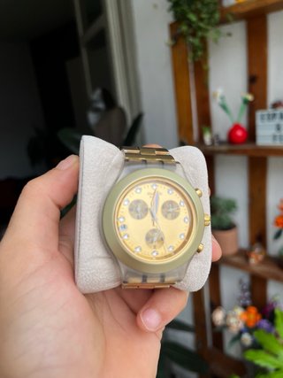Swatch Irony Diaphane Chronograph Dorado