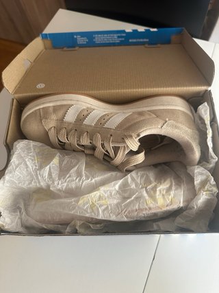 Adidas Samba Mujer Beige y Blanco