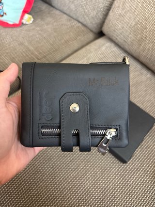 Cartera Jeep Negra Piel Genuina