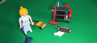 Playmobil Señora de la Limpieza con Accesorios