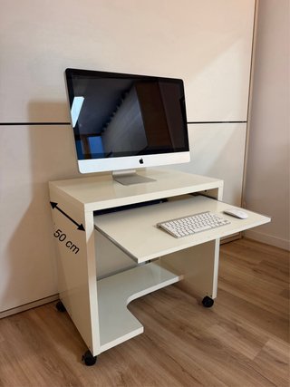 Escritorio Sueco con Balda Extraíble 77x50x76 cm