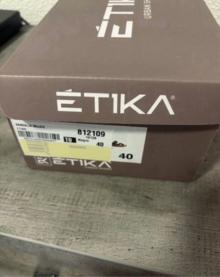Sandalias de piel ÉTIKA negras - Talla 40