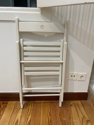 Sillas plegables Ikea madera blancas