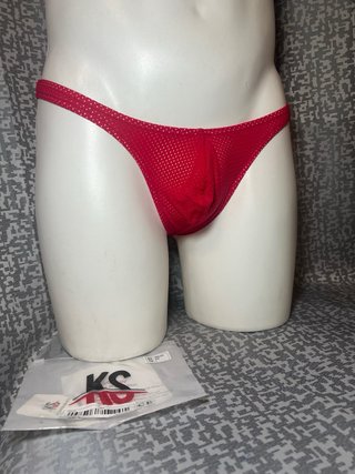Calzoncillo Rojo Malla Talla L