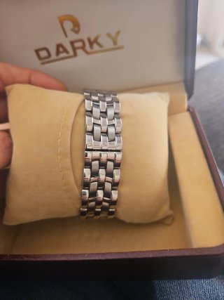 Reloj Darky Plata y Blanco con Cristales