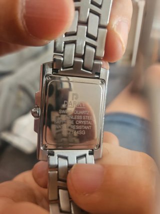 Reloj Darky Plata y Blanco con Cristales