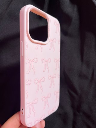 Cover iPhone 13 Pro Rosa con Nastri