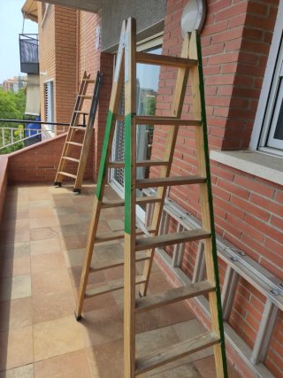 Escalera de madera 7 peldaños