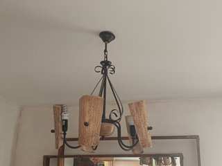 Salón  rústico madera maciza