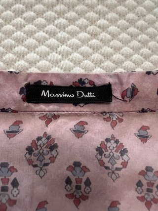 Camisa seda Massimo Dutti rosa y morada100% seda.