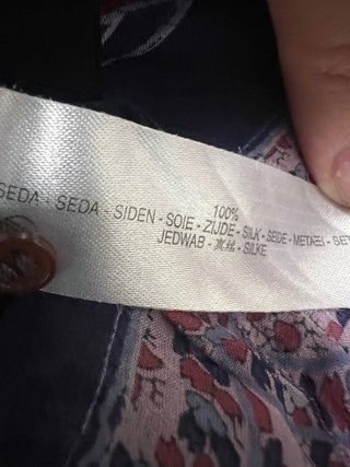 Camisa seda Massimo Dutti rosa y morada100% seda.
