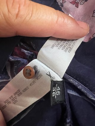 Camisa seda Massimo Dutti rosa y morada100% seda.