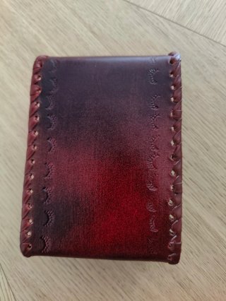 Bandolera de piel auténtica con elefante