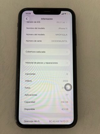 iPhone 11 256GB Negro