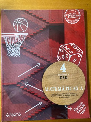Libro de Matematicas A 4 ESO