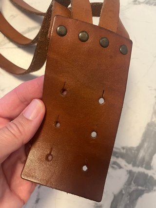 Cinturón ancho folk flecos y de piel mujer