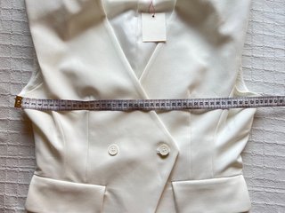 Chaleco blanco, talla S-M