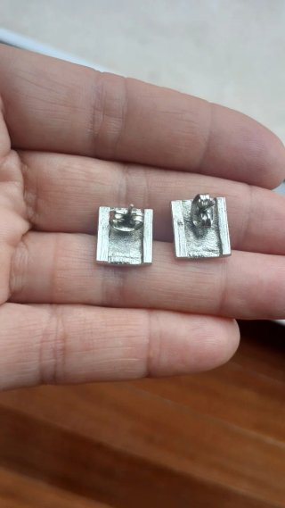 Pendientes imitacion Tous Plata.