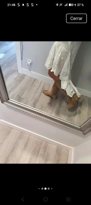 Falda asimétrica blanca talla m/l