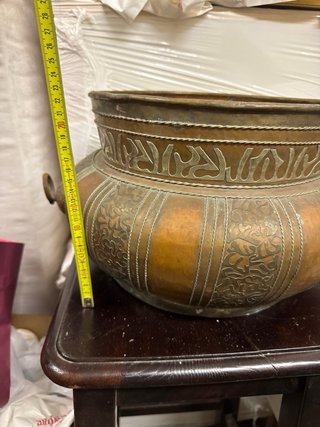 Antico vaso in rame