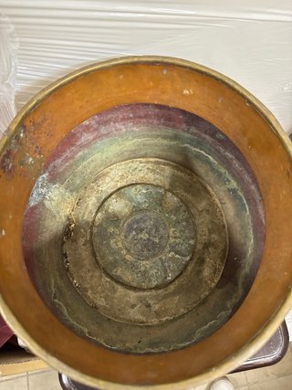 Antico vaso in rame