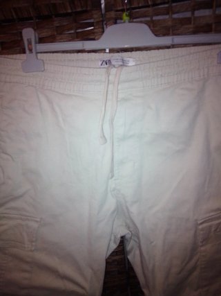 Pantalón Cargo Zara Man Beige Talla L