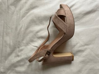 Tacones beige/rosa