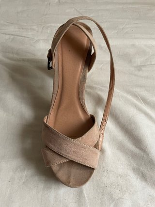 Tacones beige/rosa