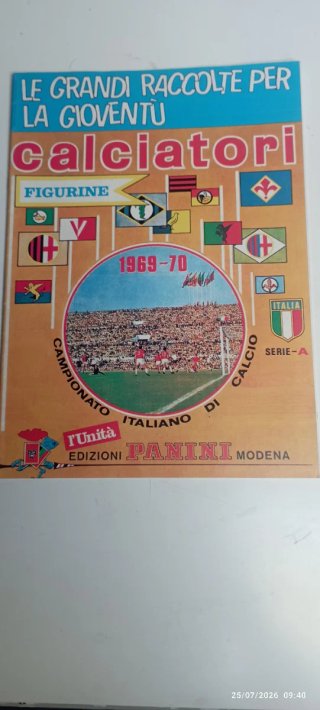 Album Calciatori l'Unità 1969-70 Panini