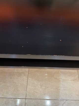 Mueble TV negro y marrón
