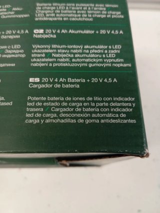Parkside Batería de 4 amperios y Cargador rápido