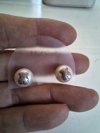 Pendientes TOUS Icon Pearl Plata