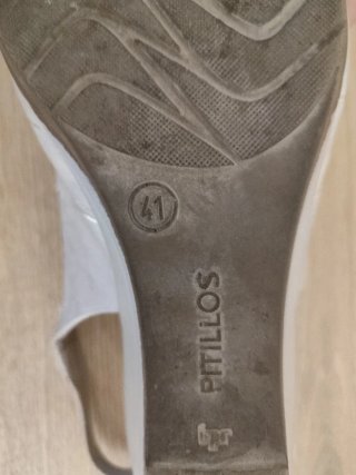 Sandalias Pitillos Piel Beige/Plata