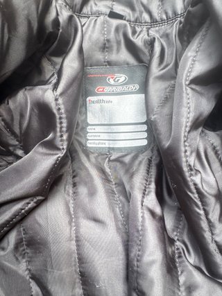 Chaqueta de moto negra