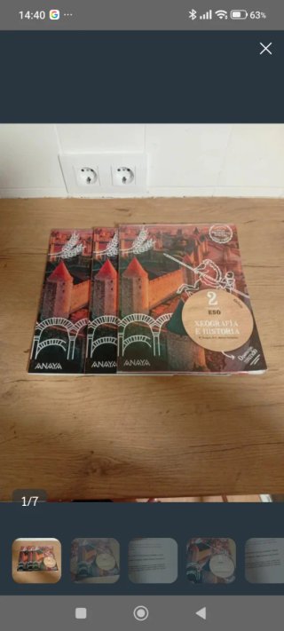 Libros texto 2 ESO 10 eur asignatura
