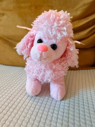 Borsetta bambina con cagnolino rosa peluche