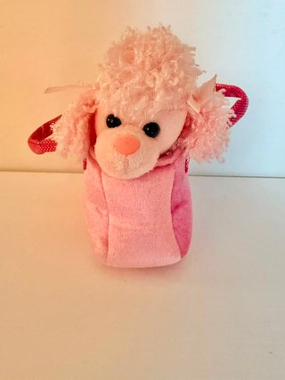 Borsetta bambina con cagnolino rosa peluche