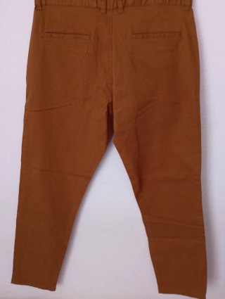 Pantalón Chino Slim Elástico Marrón W34/L30