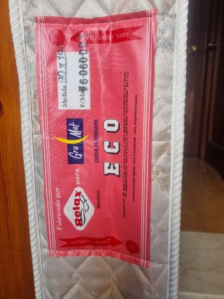 Somier 90cm + Colchón 90cm