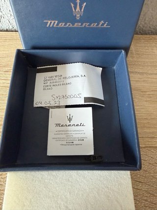 Pulsera Maserati Trenzada Negra y Plateada