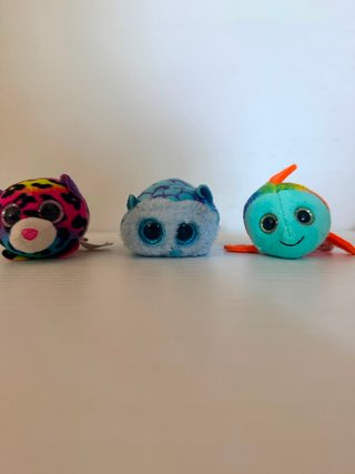 Lotto 14 pupazzetti di peluche