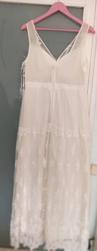 Vestido Novia Vintage Verano NAF NAF Blanco