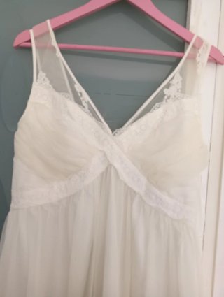 Vestido Novia Vintage Verano NAF NAF Blanco