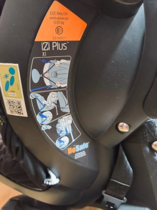 Silla coche BeSafe negra