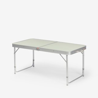 Mesa plegable de camping con 4 taburetes regulable en